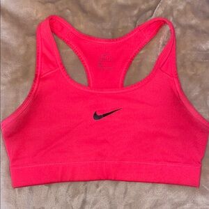 Nike Pink Sports Bra Moisture-Wicking Racerback